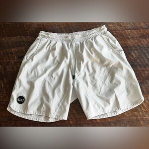 BYLT Athletic Drawstring Shorts size XL light light gray